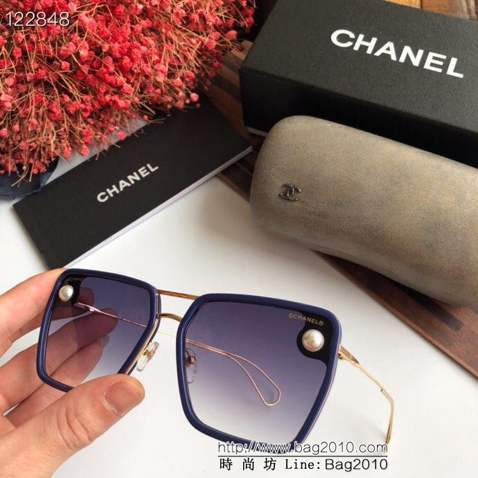 CHANEL香奈兒 2019新品 CH1041 高端品質 鏡面珍珠 百搭框型 女款太陽鏡  lly1343